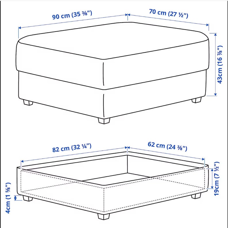 Sofa Covers for KIVIK Footstool/kivik Sofa Covers/kivik Sofa Etsy