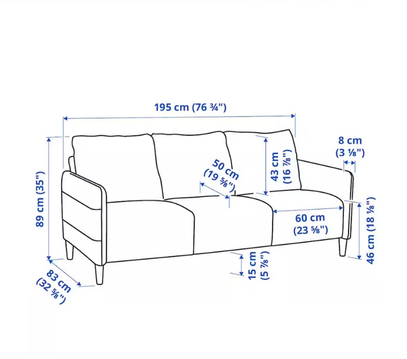 Model of Sofa Covers for Angersby/ikea Angersby Sofa Etsy