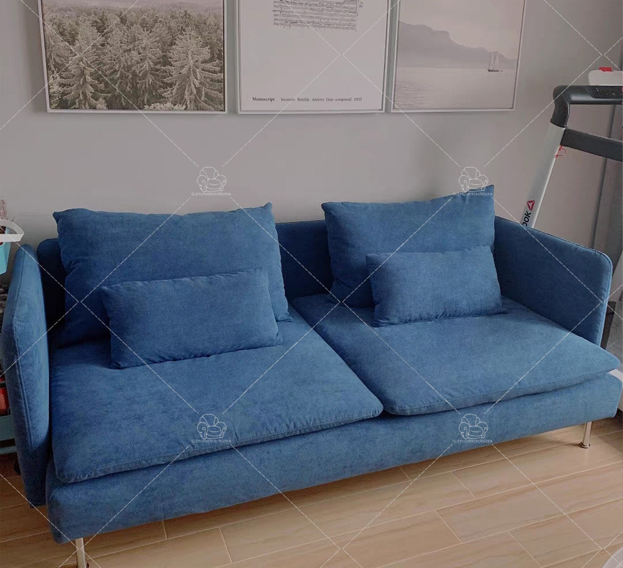 Denim Sofa Etsy UK