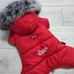 Dog Winter Clothes - overall - Snowsuit - Dog Full Body Suit - Custom fit jumpsuit