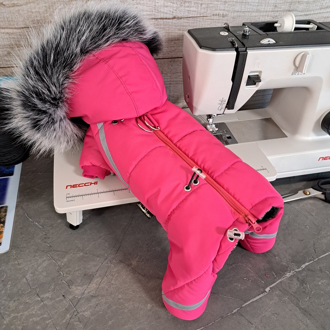 Personalized Dog Winter Clothes Overall Snowsuit Dog Full Body Suit