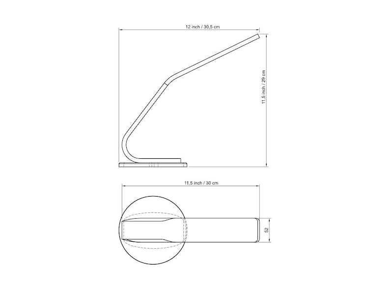 May include: A black metal phone stand with a curved design. The stand is 12 inches tall and 11.5 inches wide.