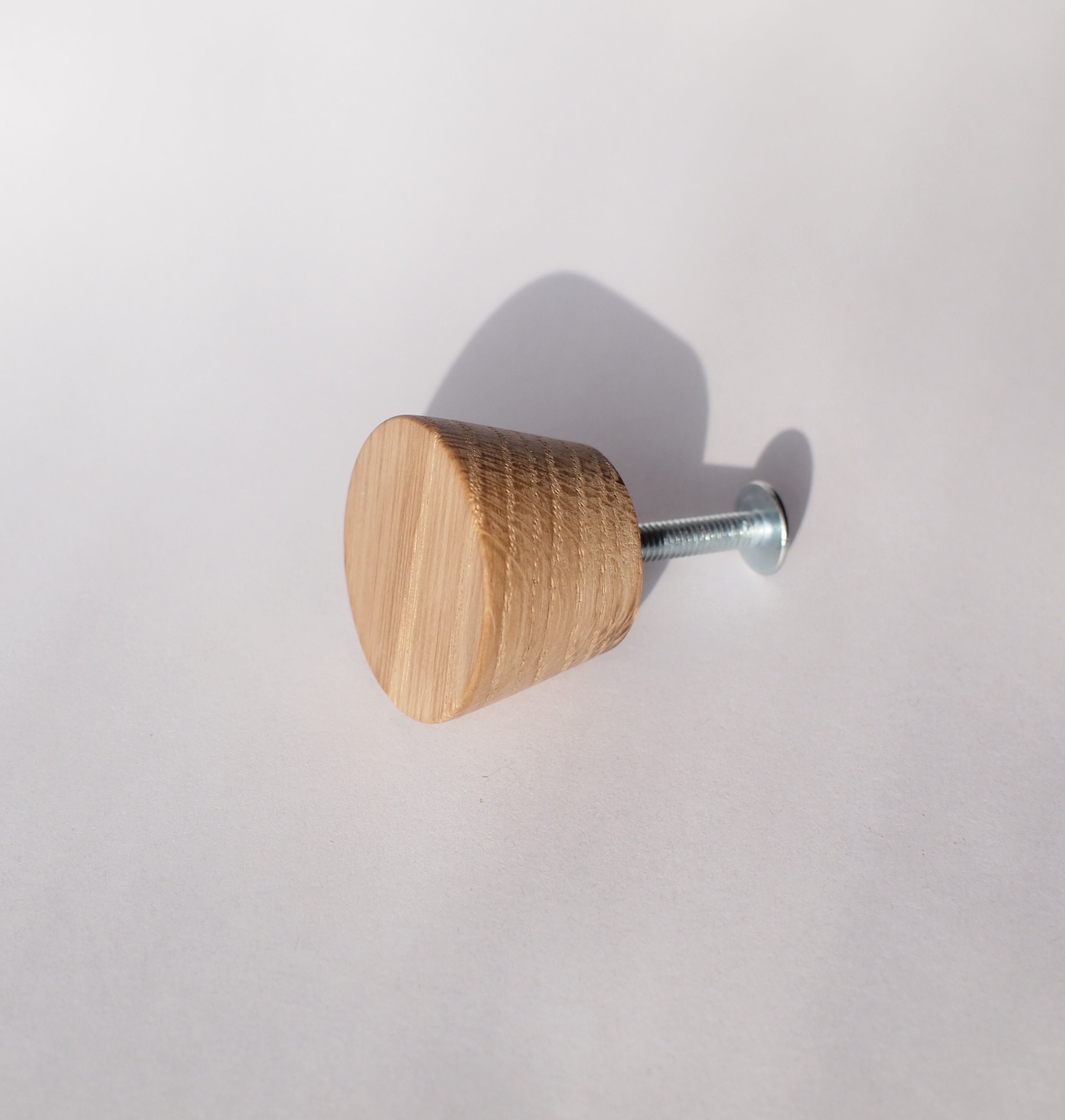 Wooden knob small round knob for wardrobe Etsy