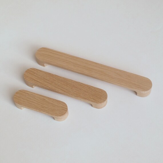 Solid Wood Cabinet Handles Design Cabinet Pulls Wooden Etsy