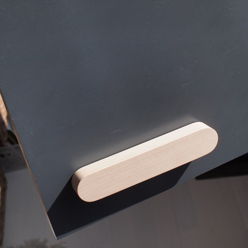 Solid Wood Handles Design Pulls Wooden Etsy