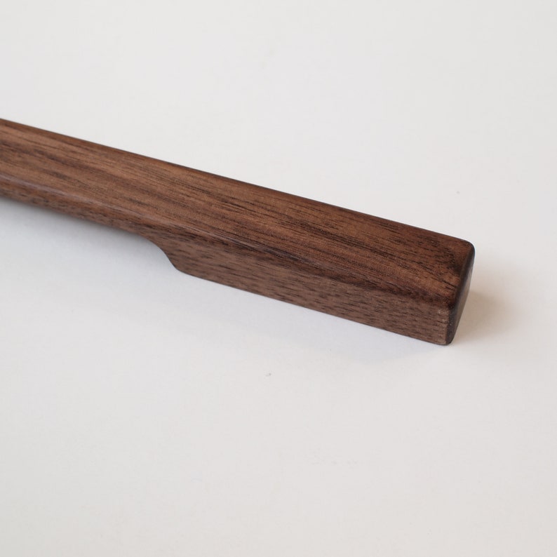 Thin line wooden pulls wood drawer pulls wooden Etsy