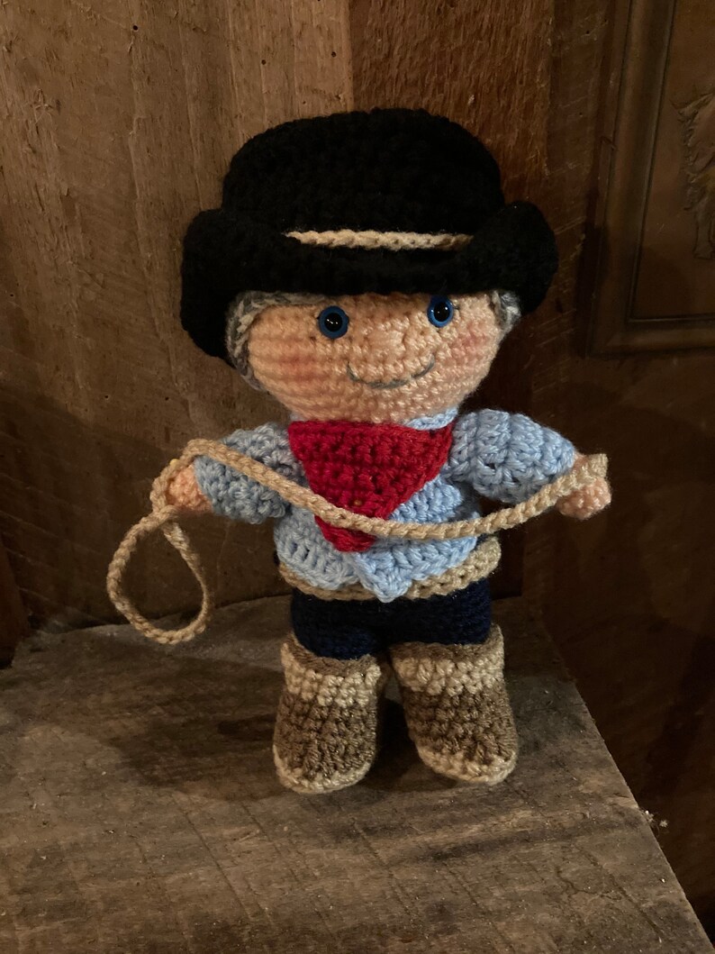 PDF Pattern Buckaroo Puddin Doll Cowboy Doll Rodeo Doll image 1