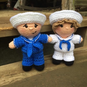 PDF Pattern for Sailor Anthony & Brandy Doll