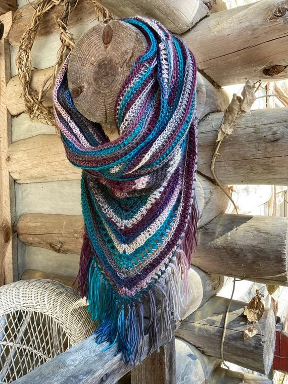 Scaldacollo con cappuccio, Scaldacollo/Sciarpa con cappuccio Boho