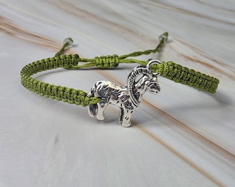 35 Colours, Goat Bracelet, Mountain Goat Jewellery, Capricorn Bracelet,  Inspirational Gift