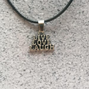 Live Love Laugh Necklace: Inspirational Gift