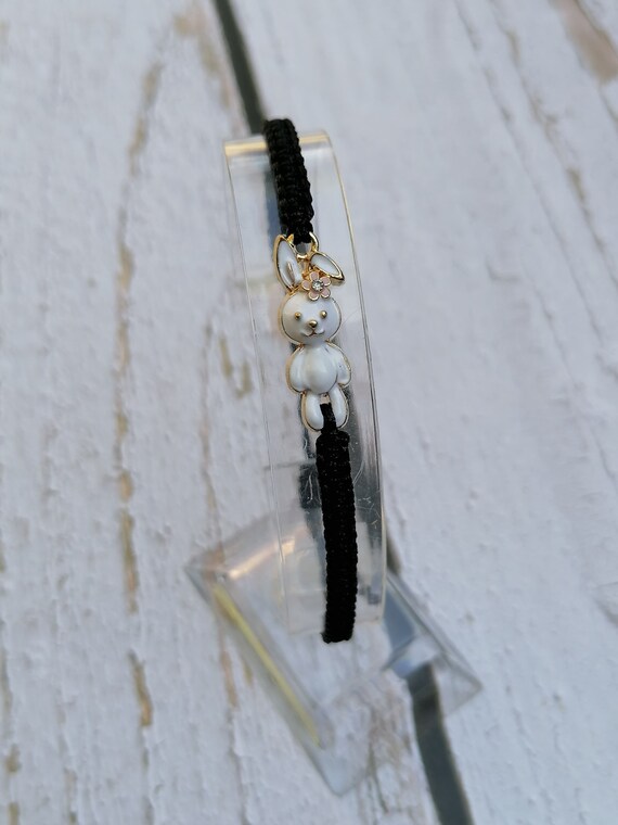 RMMD Regali di Pasqua per bambini – regalo di Pasqua per bambini – Braccialetto con coniglio – Bracciali per conigli, Pasqua, piccoli regali di Pasqua per bambini, Acciaio inossidabile, Senza Gemstone