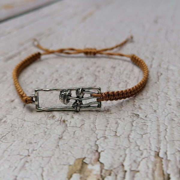 35 färger, Paddsvamparmband - Svamparmband, Sött armband, Flugsvamp, Svampsmycken...