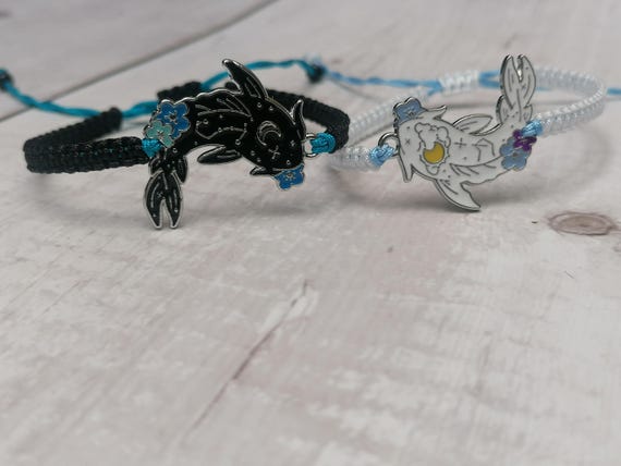 2pcs Fishy Fantasy Bracelet, Koi Fish Bracelet, Yin Yang Koi
