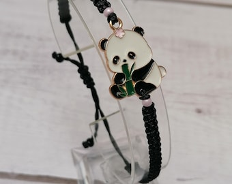 35 colores, pulsera de panda, pulsera de oso panda, pulsera de vida silvestre, regalo de panda, pulsera para amantes de los pandas