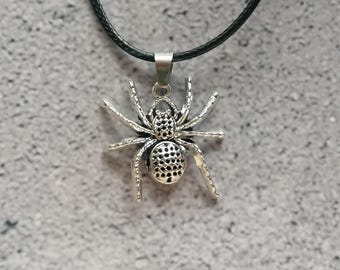 Araña, collar de araña, joyería gótica, regalos para amantes de las arañas, regalo de tarántula