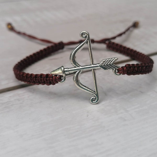 31 Colours, Archery Bracelet, Sagittarius Bracelet, Bow and Arrow  Bracelet, Gift For Archer, Archery Gift