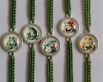 35 Farben, Frosch Armband, Bester Freund Geschenk, Kröte Schmuck, Frosch Geschenk, Kröte Armband (B-85)