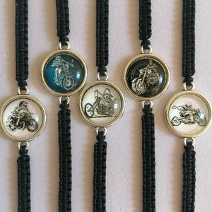 34 Colours, Motorcycle  Gothic Bracelet, Skull Motorcycle  Bracelet, Motorcycle Bracelet, Gift Rider (A-68)
