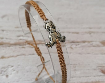 35 colores, pulsera de panda, pulsera de oso panda, pulsera de vida silvestre, regalo de panda, amantes de los pandas.