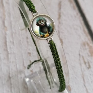 31 Colours, Monkey Bracelet, Gorilla Jewellery, Friendship Bracelet, Animal Gift, Best Friend Gift (B-40)