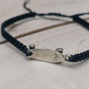34 Colours, Skateboard Bracelet, Skateboard Gift,  Skateboarder Jewellery, Love Skateboarding