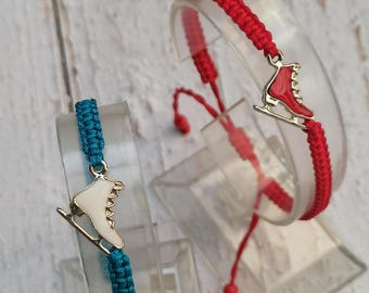 34 Colours, Ice Skating Bracelet, Figure Skating Bracelet, Ice Skates Bracelet, Great Gift, Small Ice Skating.