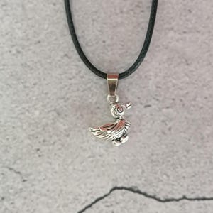 Wild Duck Pendant Necklace, Mallard Necklace, Duck Pendant