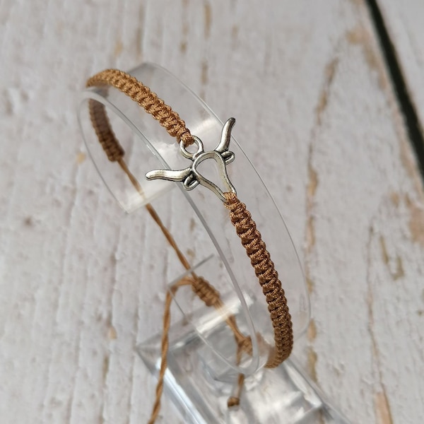 35 Colours, Bull Bracelet, Him - Her Bracelet, Bull Gift, Gift For Cattle Ranchers, Cowboy Bracelet