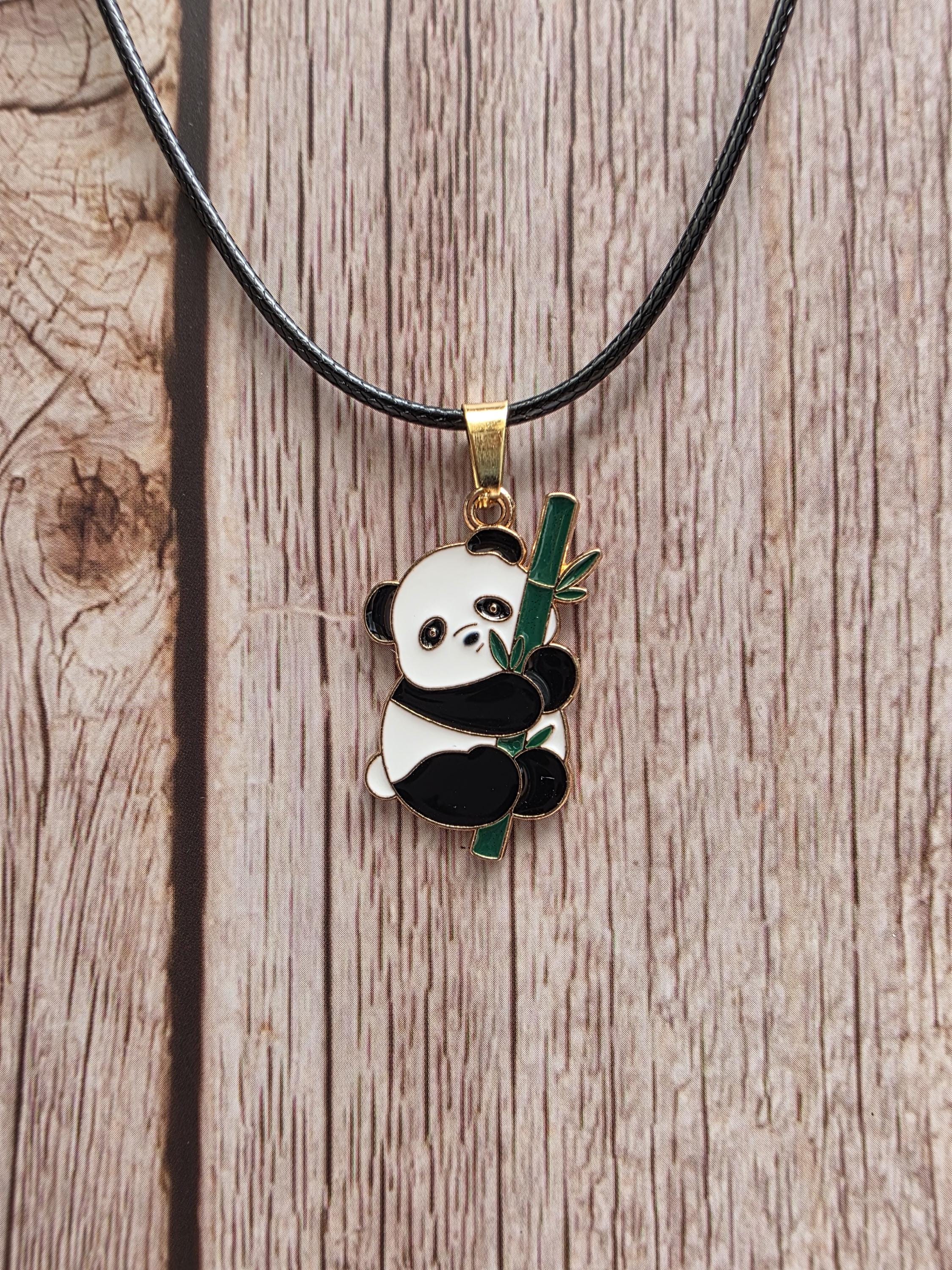 Panda Necklace ,panda Bear Necklace, Wildlife Pendant, Panda Gift