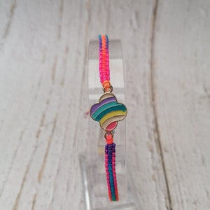 29 colores, pulsera de corazón arco iris, pulsera de la amistad, pulsera de hombres y mujeres, regalo imagen 3