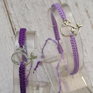 35 colori, braccialetto balena, braccialetto dei desideri balena, regalo per l'ambiente, braccialetto dell'amicizia, amore per le balene, oceano