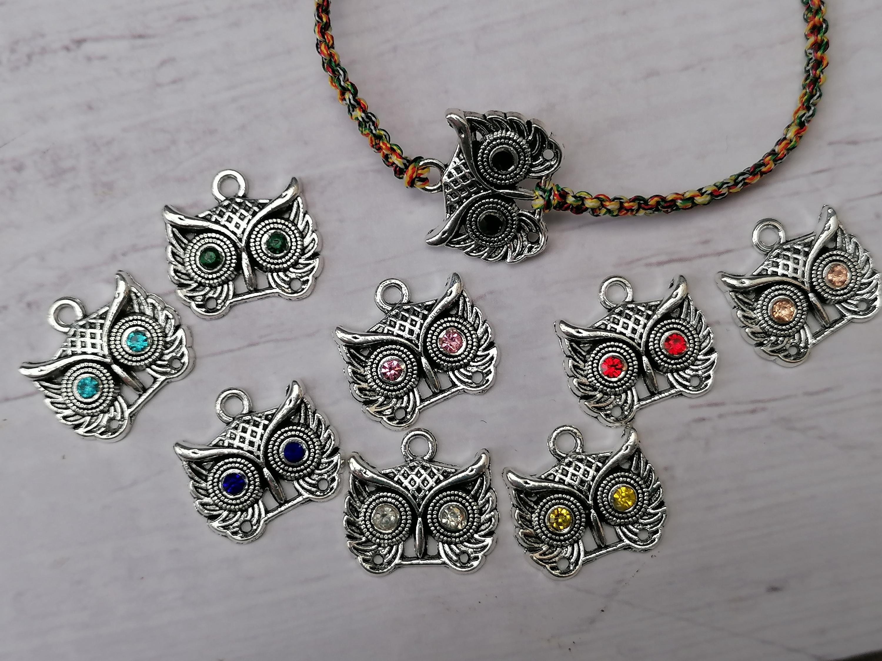 35 Colours, Owl Bracelet, Friend Gift, Good Luck Bracelet, Men - Women…