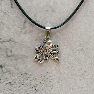 Octopus Necklace – Squid Necklace, Kraken Pendant, Octopus Lover Jewellery Gift