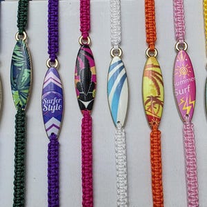 35 kleuren, surfplankarmband, surfplanksieraden voor dames en heren, strandarmband, surfercadeau, cadeau oceaanliefhebber