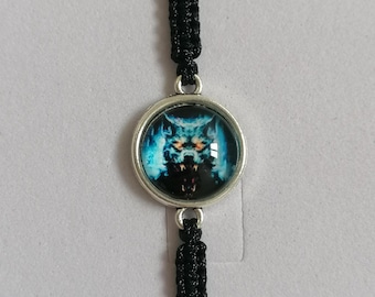 35 Colours, Wolf Jewellery, Wolf Bracelet, Wolf Wish Bracelet, Best Friend Gift Wolf, Courage Quote, Howling Wolf, Wolf Lover, (B-53)