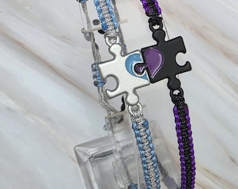 35 Colours, Puzzle Bracelet, Best Friend Gift, Matching Bracelet, Love Bracelet, Missing Piece Gift, Couple Bracelet, Meaningful Gift