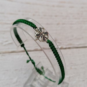 34 Colours, Lucky Four Leaf Clover, Clover Bracelet, Lucky Bracelet, St Patricks Day Gift, Good Luck Bracelet