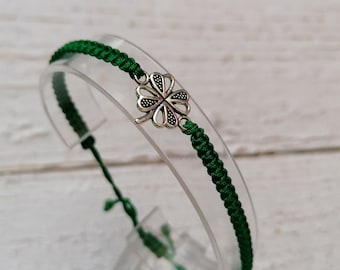 34 Colours, Lucky Four Leaf Clover, Clover Bracelet, Lucky Bracelet, St Patricks Day Gift, Good Luck Bracelet