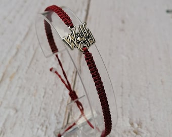 35 kleuren, voor vrouwen armband, wolven armband cadeau, wolf meisje sieraden, beste vriend cadeau wolf, eenzame wolf, vriendschapsarmband