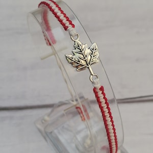 34 kleuren, armband esdoornblad, natuurliefhebber, verstelbare armband, natuurcadeau, armband Canadese kaart – reiscadeau of souvenir