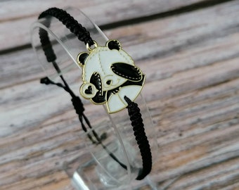 Pulsera de panda (35 colores), pulsera de oso panda, pulsera de vida silvestre, regalo de panda, amantes de los pandas