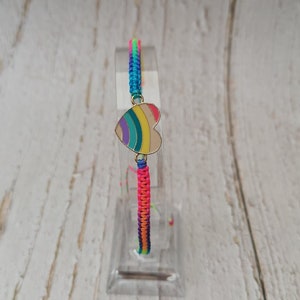 29 colores, pulsera de corazón arco iris, pulsera de la amistad, pulsera de hombres y mujeres, regalo imagen 6