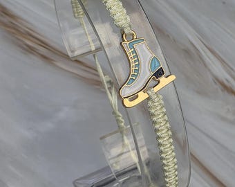 35 Colours, Ice Skating Bracelet, Figure Skating Bracelet, Ice Skates Bracelet, Winter Sports, Ice Skater Gift, Great Gift.