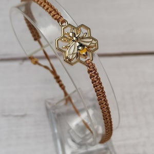 Pulsera de abeja de miel (35 colores), pulsera de abeja, pulsera de la amistad, pulsera de abejorro, pulsera de abeja feliz, regalos para ella