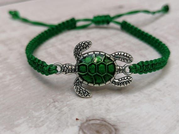 31 Colours Green Turtle Bracelet Aqua Turtle Gift Tortoise Bracelet Tortoise Gift Strength Bracelet Gift for Friend Etsy UK