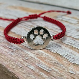 35 färger, armband med djurtassavtryck för hund och katt, armband med tassavtryck för katt, present till förlust av hund, djursmycken, presentarmband