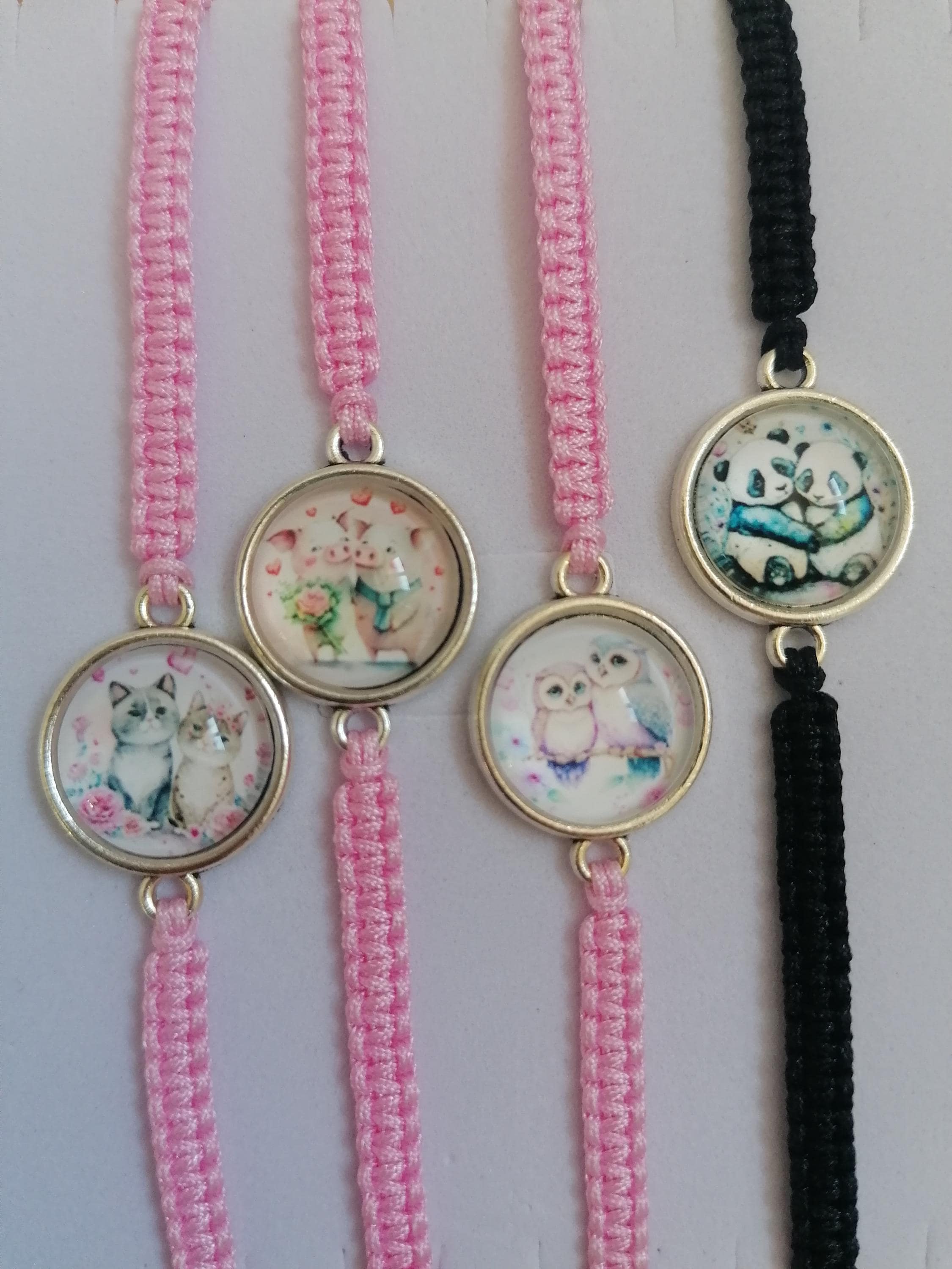 35 Colours,  Panda, Pig, Fish, Cat, Owls Love Bracelets, Friendships Bracelet (A-57)
