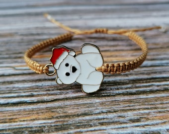 35 Colours, Polar Bear Bracelet, Festive Bracelet, Polar Bear, Bear Lover Present