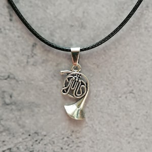 French Horn Necklace – French Horn Jewellery, Music Lover Gift, Music Necklace